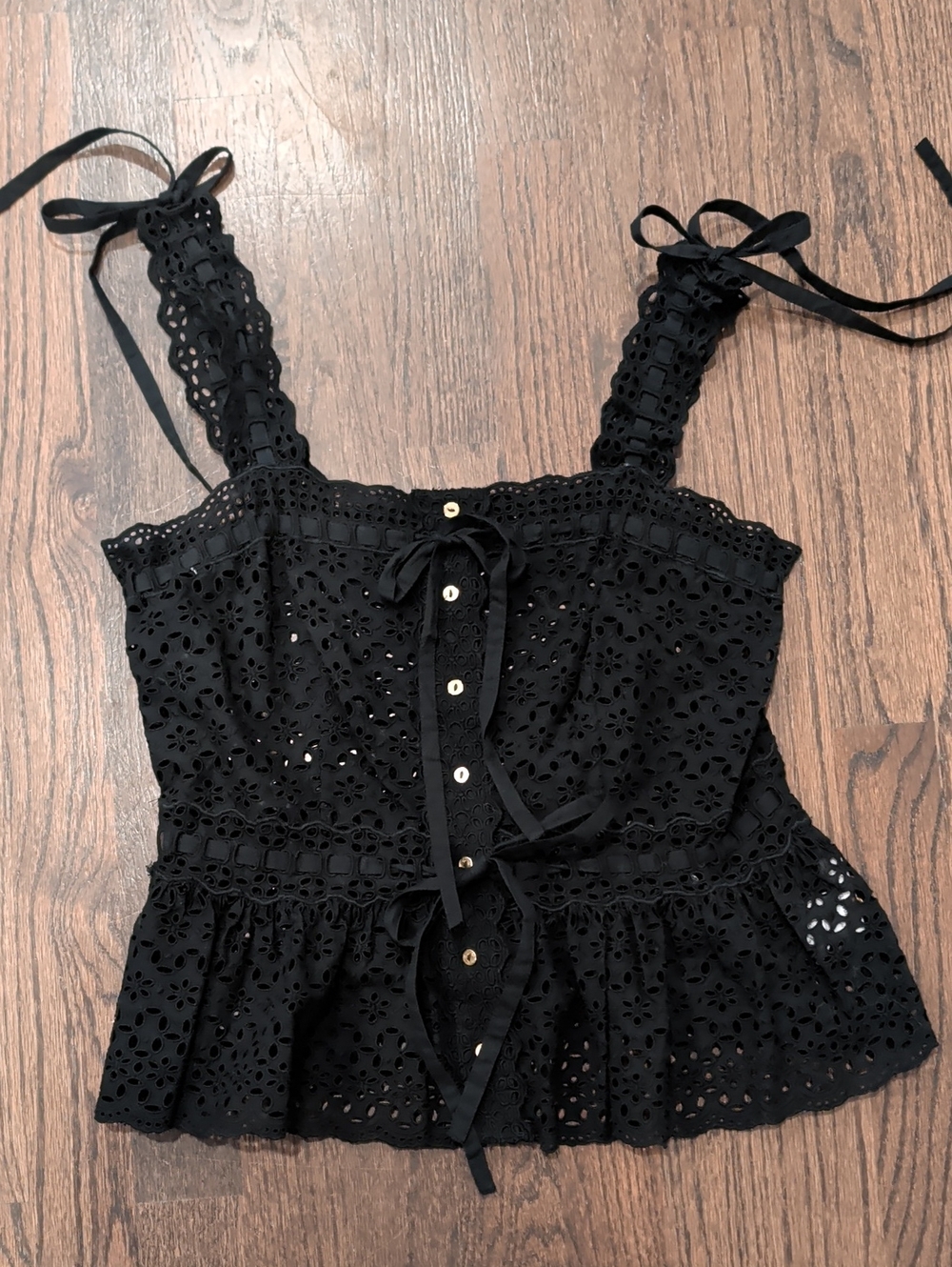 Ulla Johnson Eyelet Peplum Top!